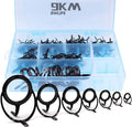 Fishing Rod Tip Guide Repair Kit Stainless Steel Ceramic Ring Mixed Size P81322