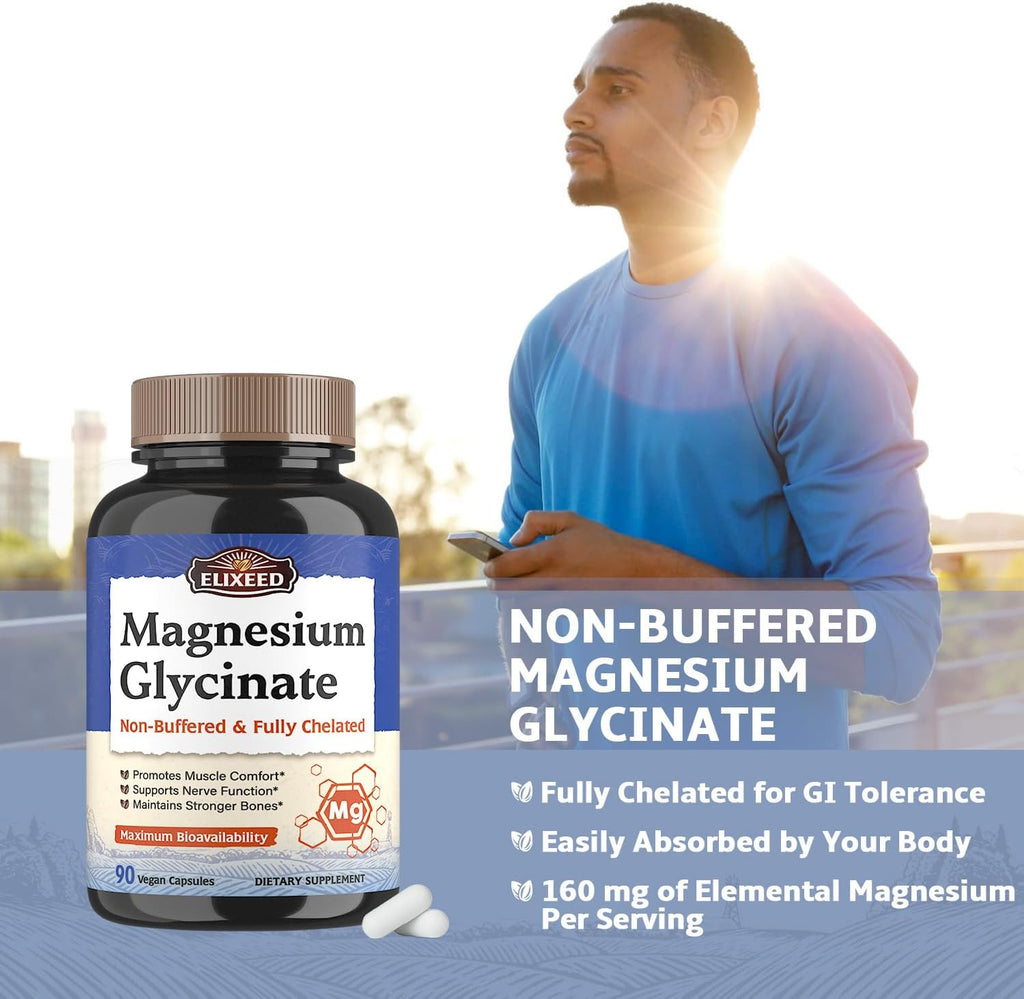 Magnesium Glycinate 160mg 90 Caps U146095