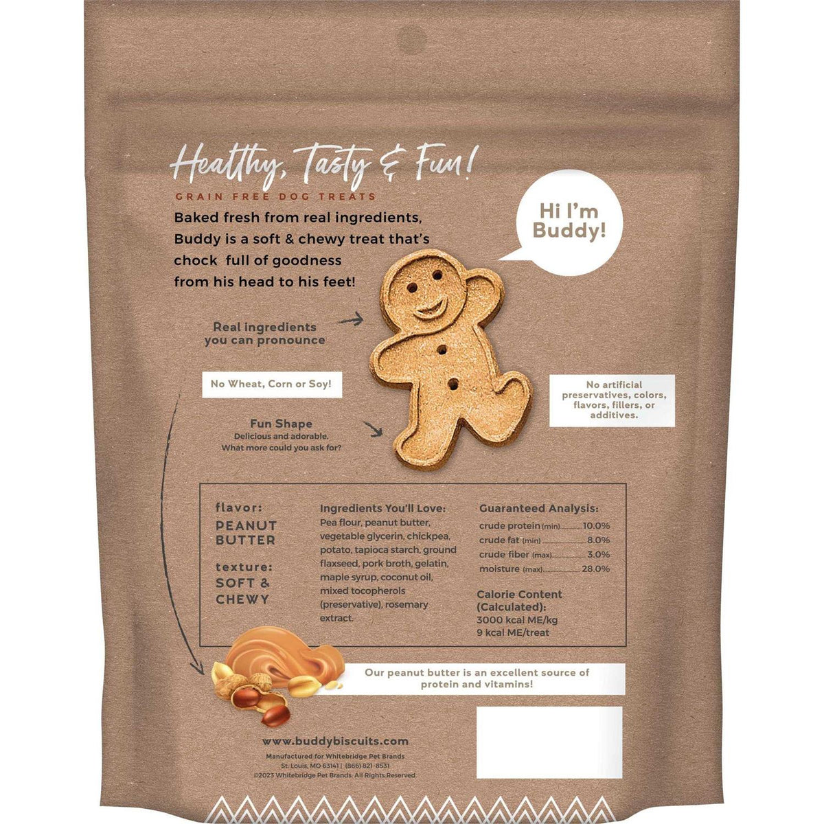 Peanut Butter Soft and Chewy Dog Treats J90711