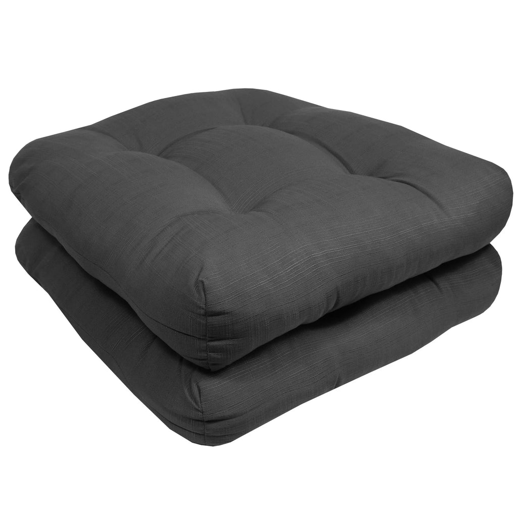 Red Square Chair Pad Outdoor Seating Cushion U829969