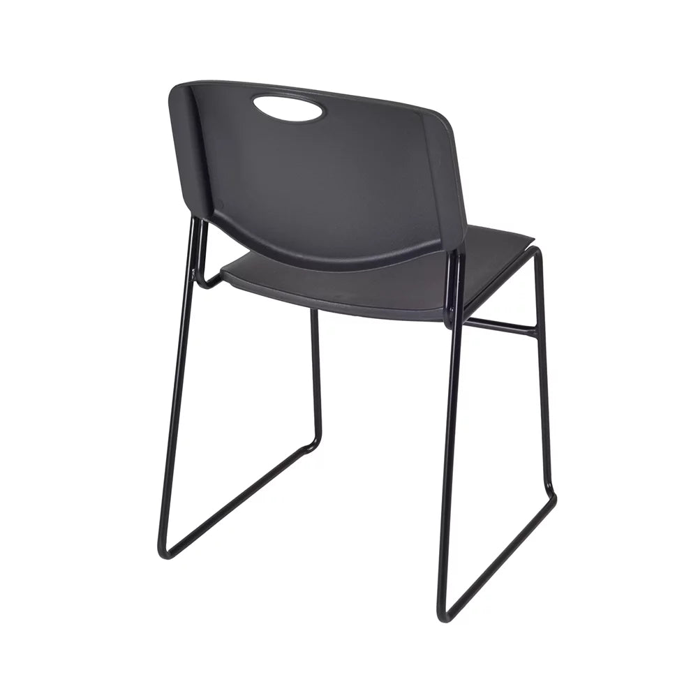 48" Round Breakroom Table & 4 Stack Chairs G637