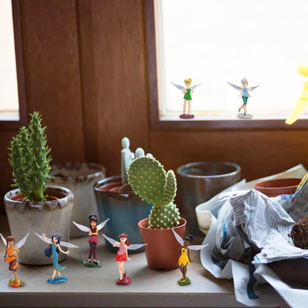 Mini PVC Figures Fairy Cake Topper Dollhouse Decoration E558