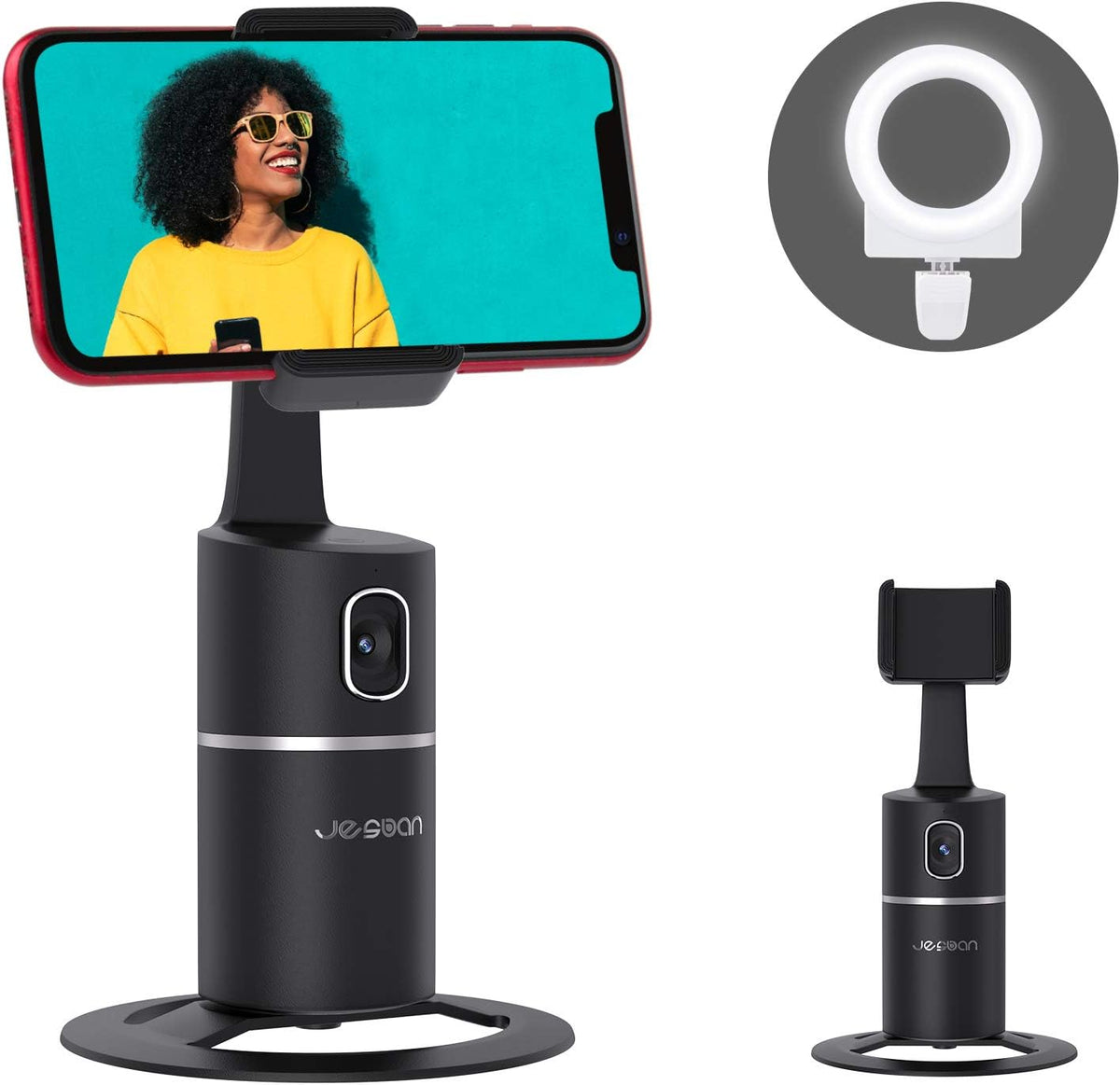 360° Rotation Phone Camera Mount with Selfie Ring Light U121