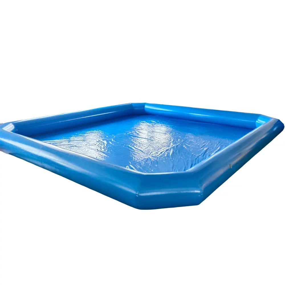 Large Inflatable PVC Square Swimming Pool 23x23x1.8ft Y123
