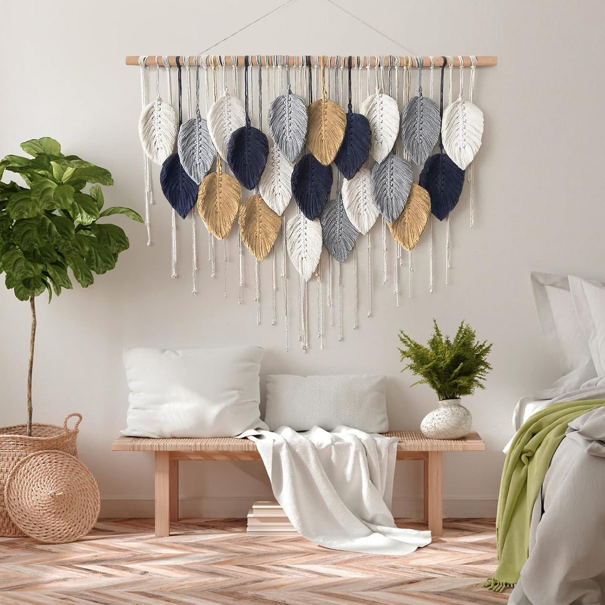 Macrame Wall Hanging Woven Tapestry Wall Art Decor G1722