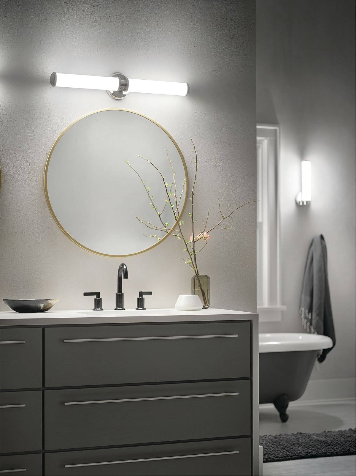 Polished Nickel LED Linear Bath Light W1905