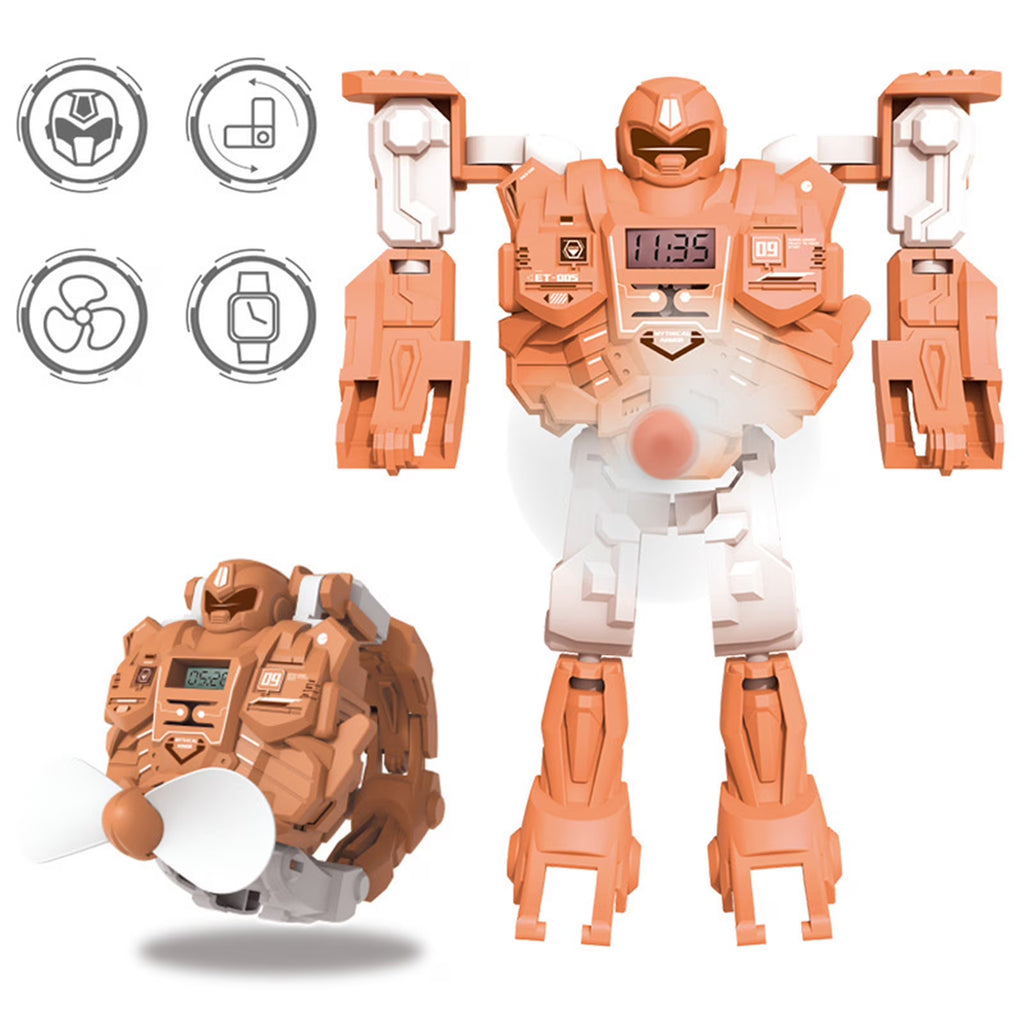 3 In 1 Deformation Robot Fan Watch Toys C208864