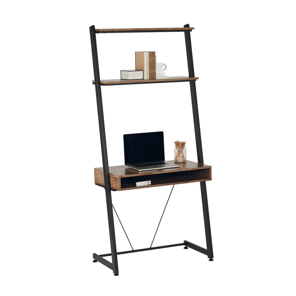 35"W Leaning Computer Desk P582