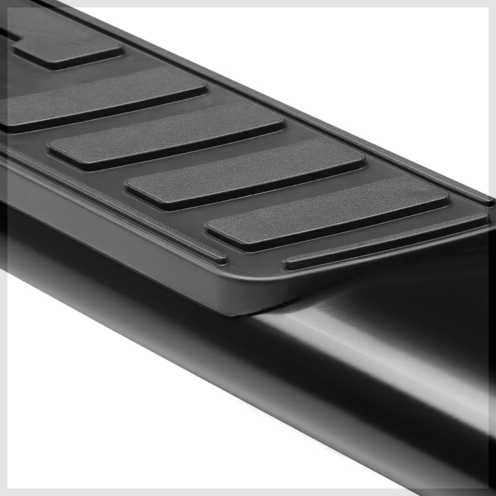 Black 5" Oval Side Step Nerf Bar Running Board O284