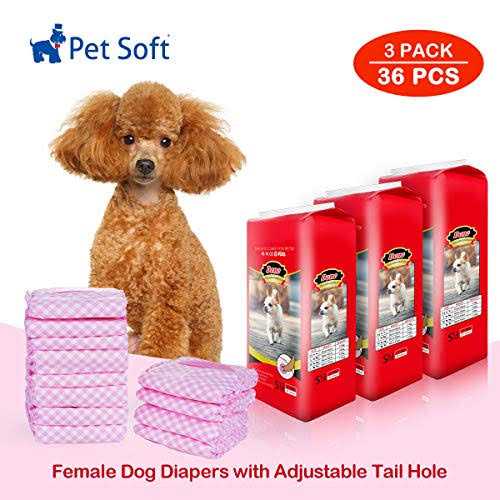 Soft Female Disposable Dog Diapers H9700