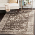 Brown Ivory Traditional Area Rug 5'1" x 7'7" Z9020