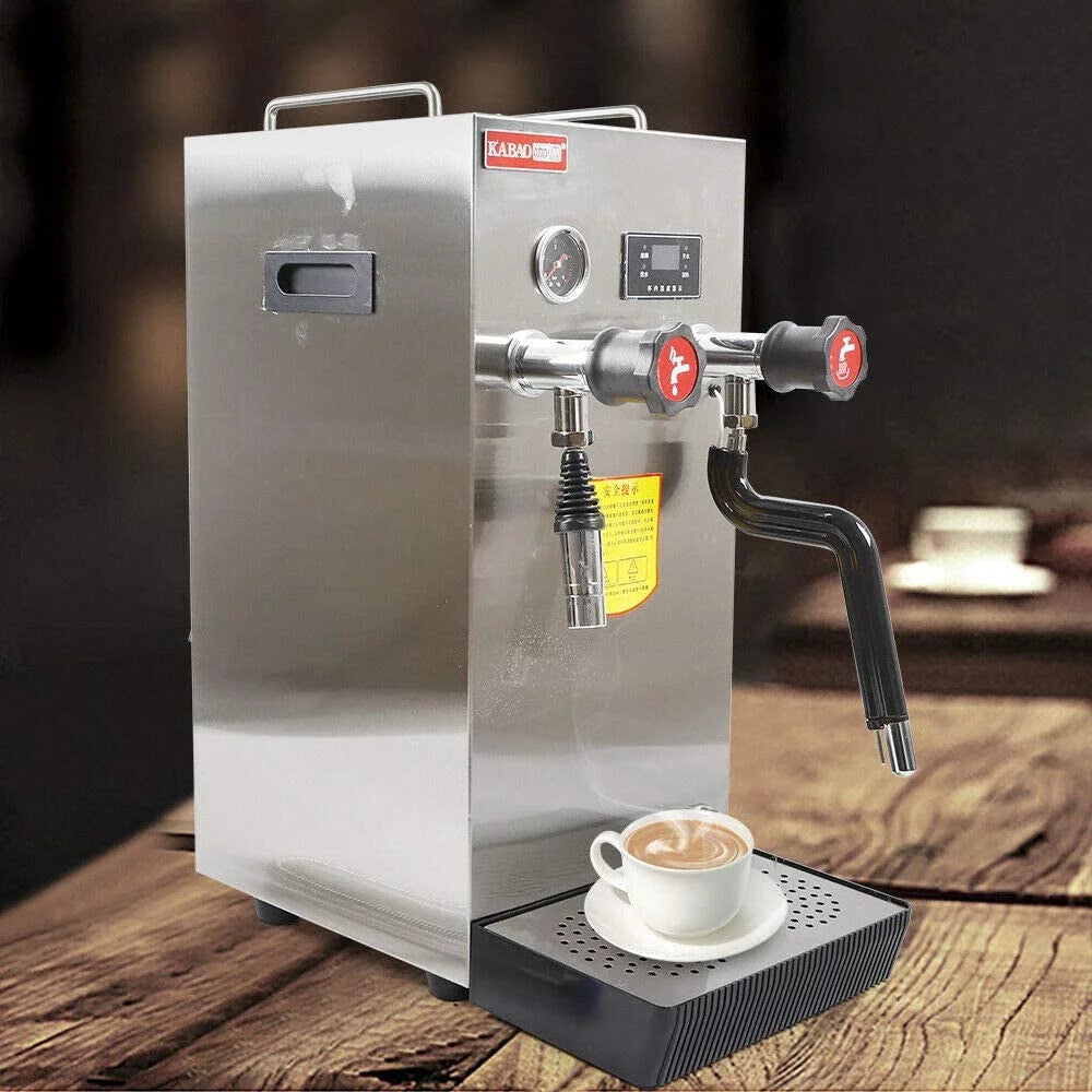 Commercial Milk Frother Electric Water Boiling Steam Machine LCD Display M366