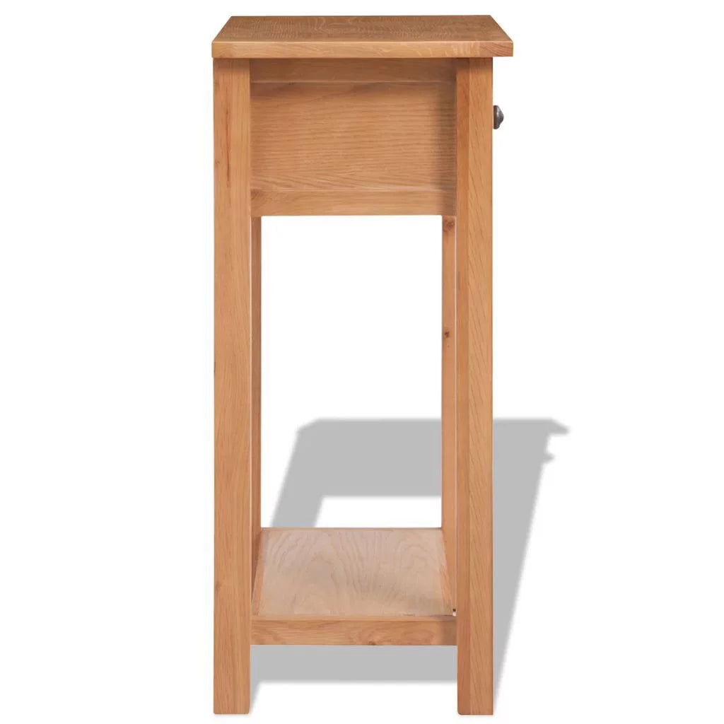 Solid Oak Wood Console Table F6057