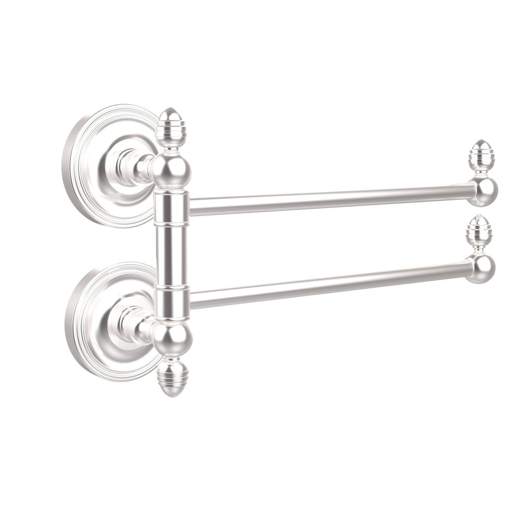 Satin Chrome Swing Arm Towel Rail D2530