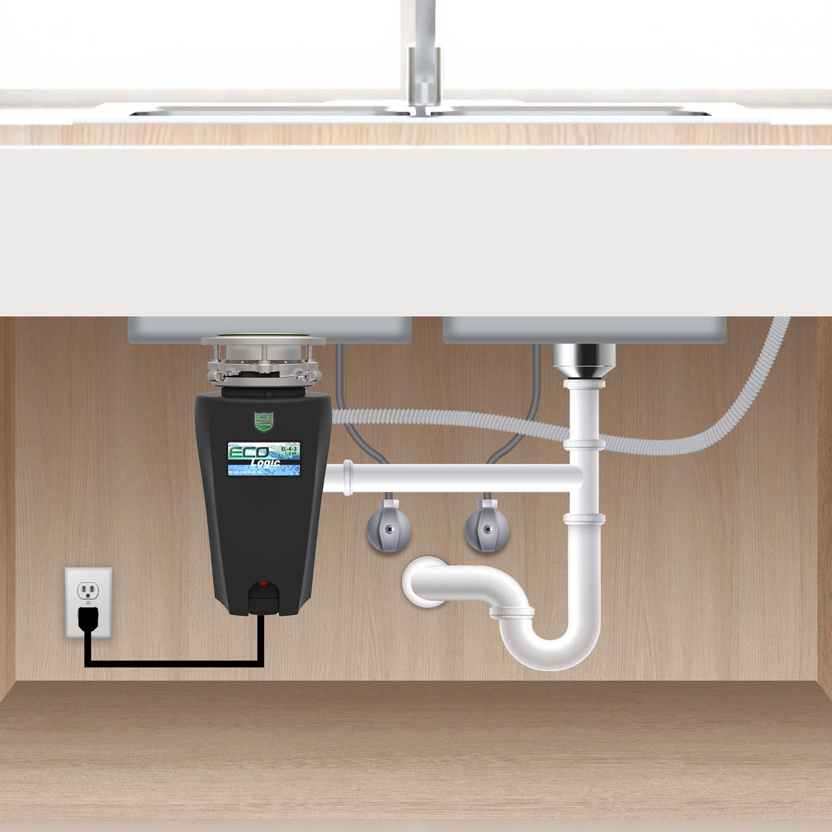 1/3 HP Continuous Feed Garbage Disposal J344