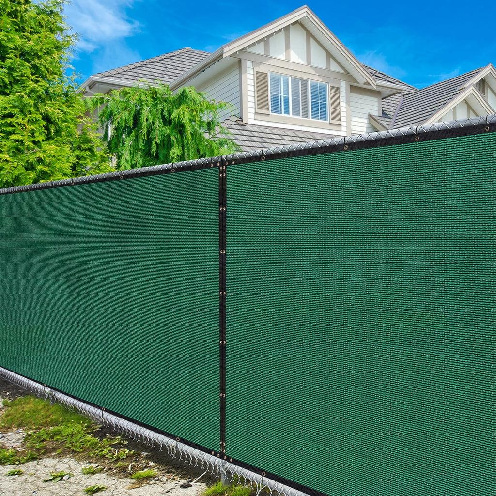 Green Fence Privacy Screen with Bindings & Grommets A733985