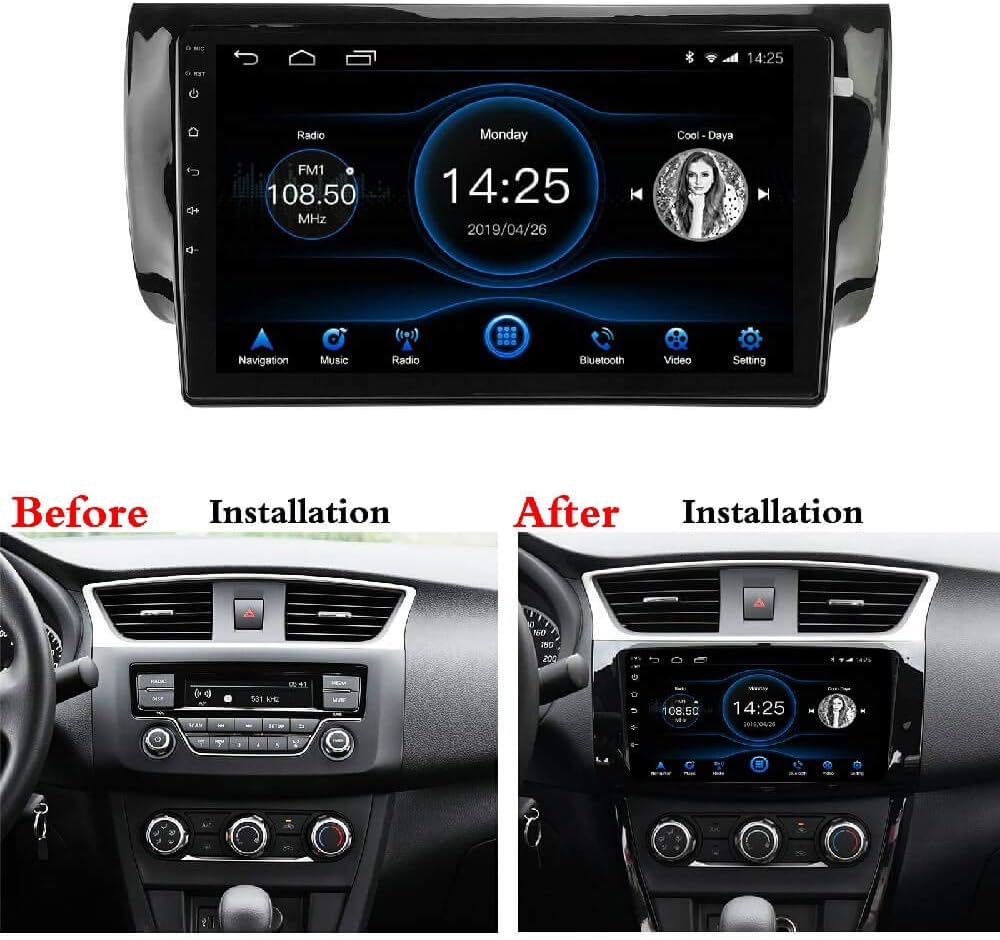 Android 10.1 Car Radio Stereo Navigation Bluetooth Touch Screen D322245
