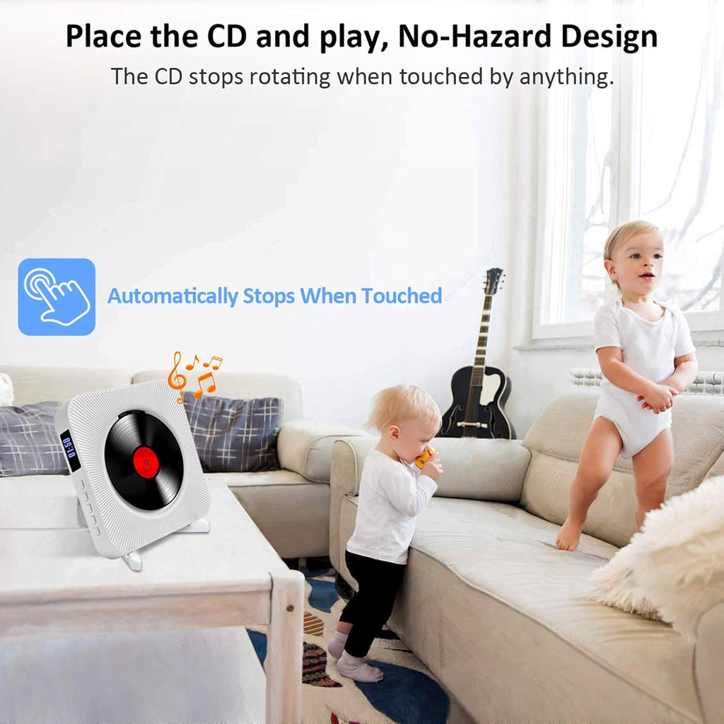 Wall Mounted CD Player with Bluetooth Speakers and FM Radio Z454076