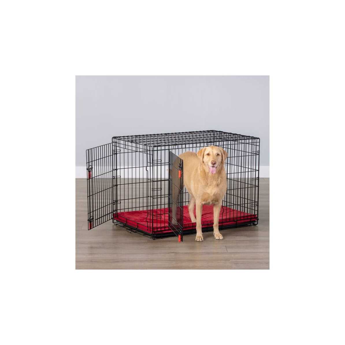 Double Door Wire Dog Crate with Divider Panel G169544
