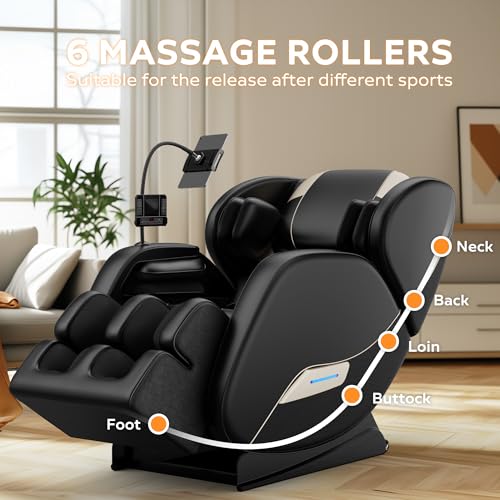 Black Zero Gravity Full Body Massage Chair with Heating C6769