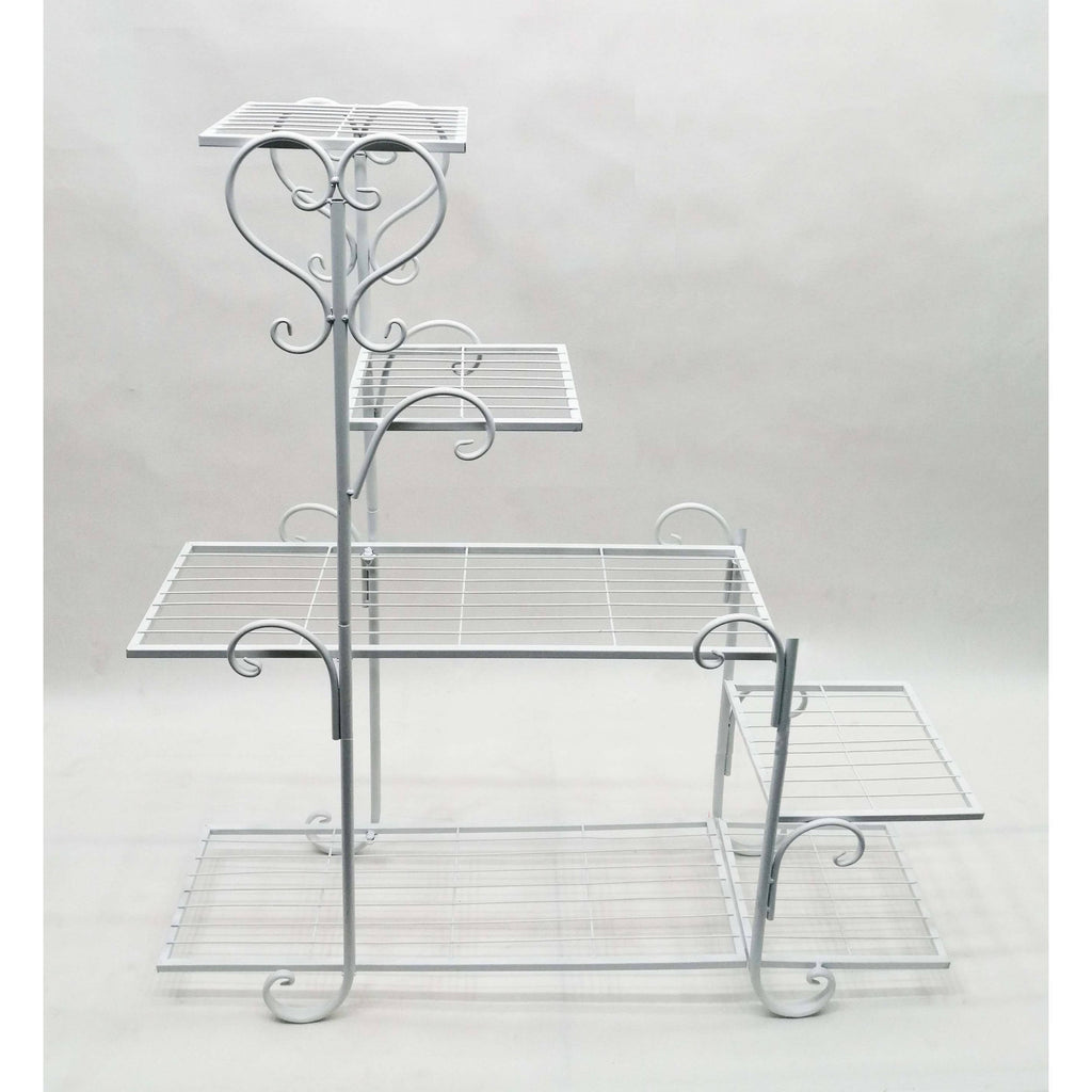 5 Tier Plant Stand Steps White E32147