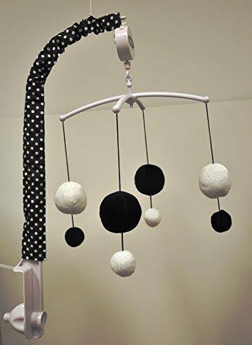 White/Black 10 PC Crib Set S4356