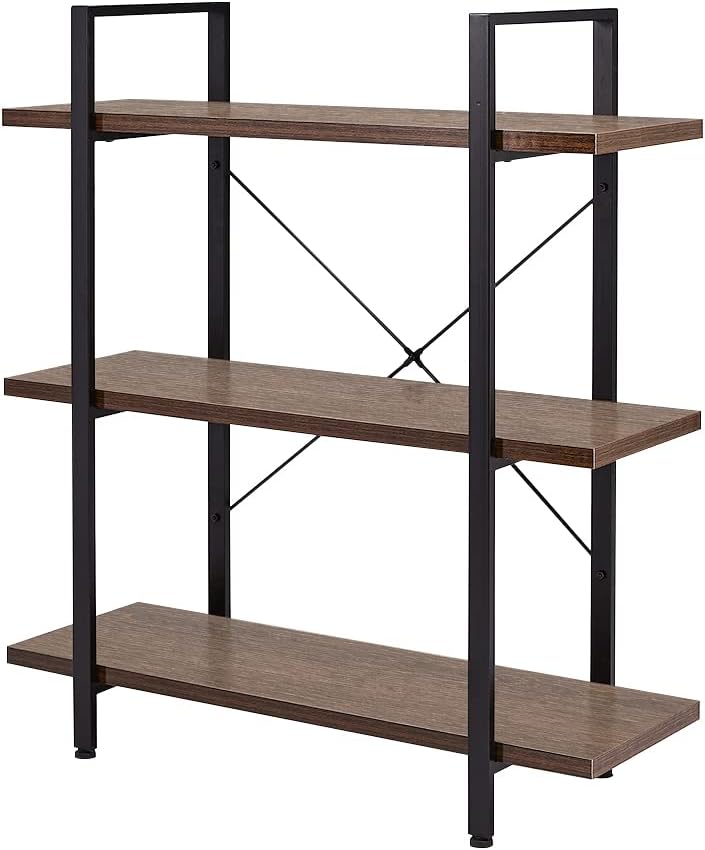 5-Tier Tall Bookcase in Rustic Brown E2385