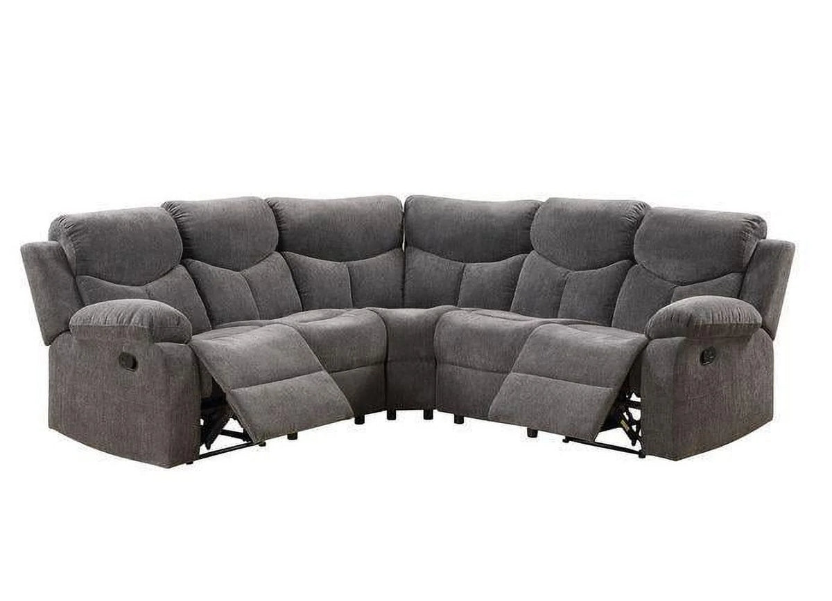 Gray Chenille Sectional Sofa C4707