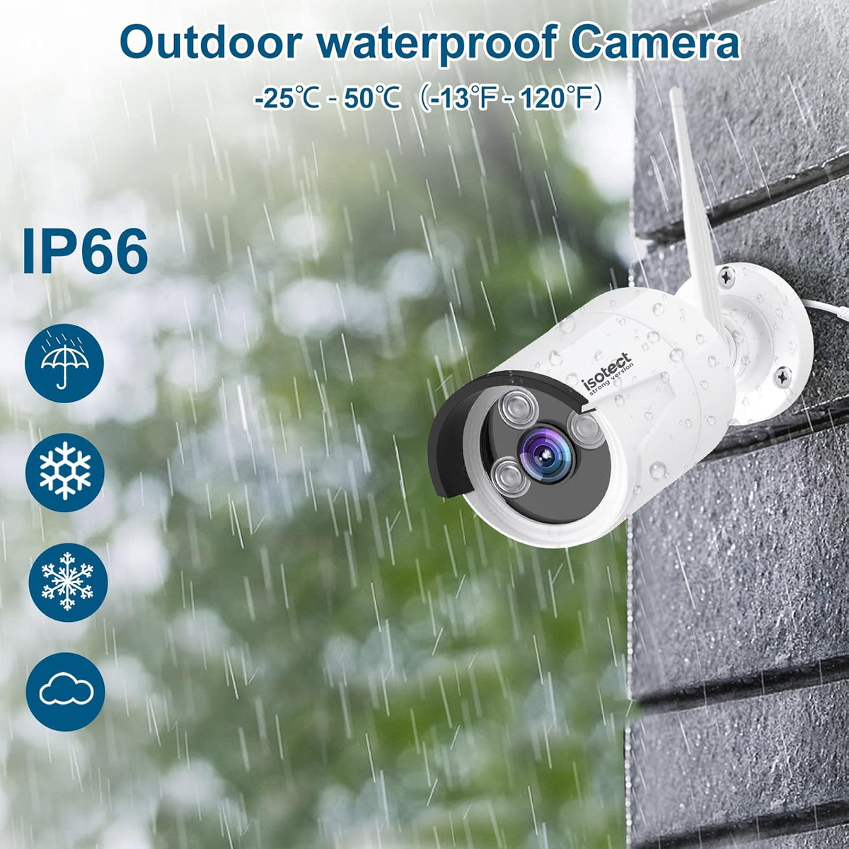 8CH Full HD 1080P Wireless Security Camera System with 6 Cameras Z7620