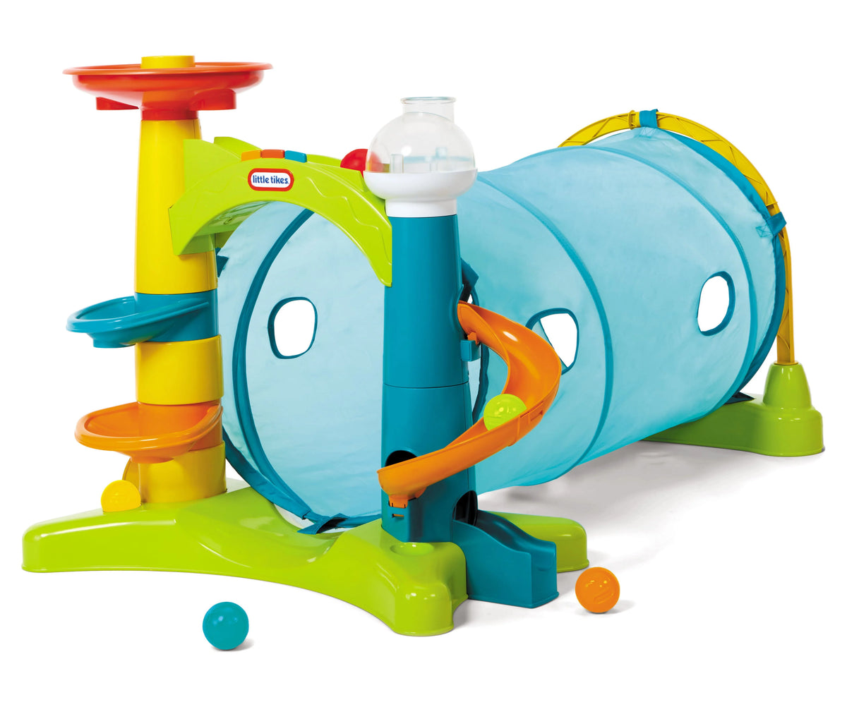 2-in-1 Activity Tunnel with Ball Drop L249