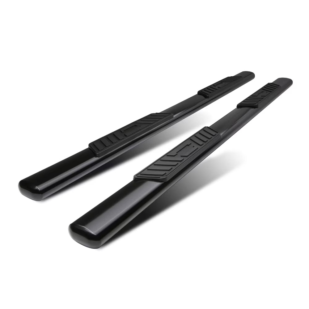Black 5" Oval Side Step Nerf Bar Running Board O284