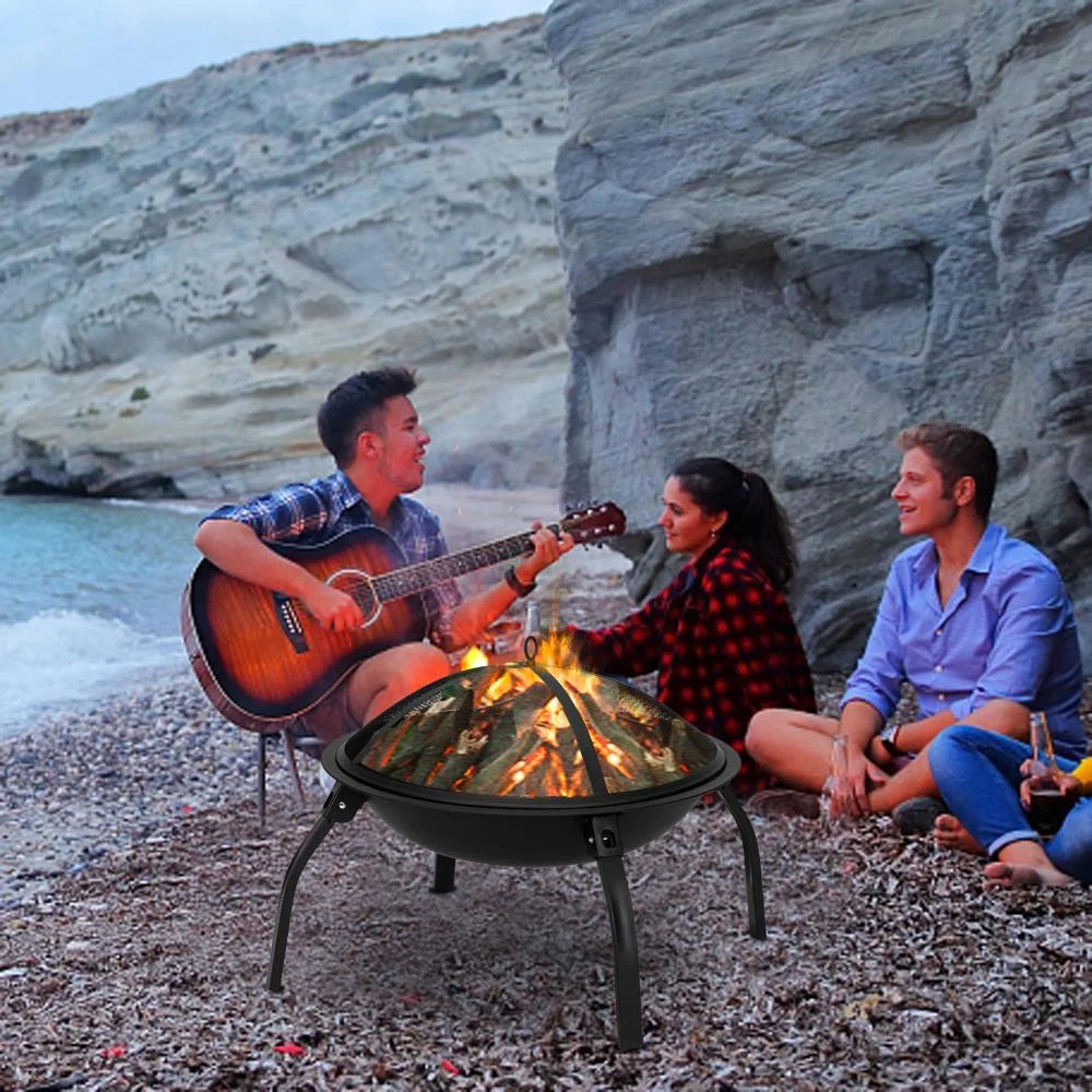 32 Wood Burning Square Fire Pit Y358