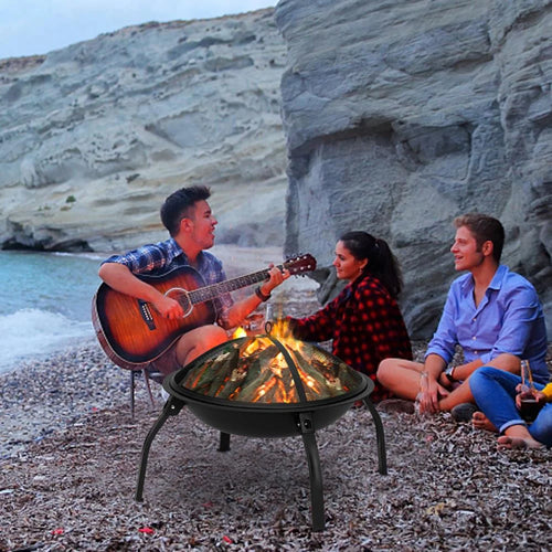 32 Wood Burning Square Fire Pit Y358
