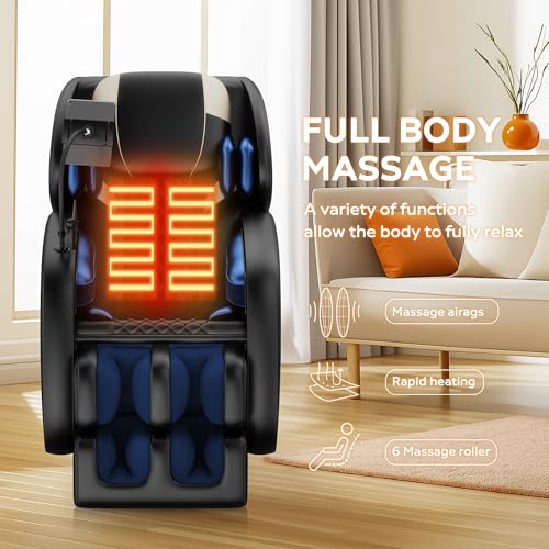 Black Zero Gravity Full Body Massage Chair with Heating C6769