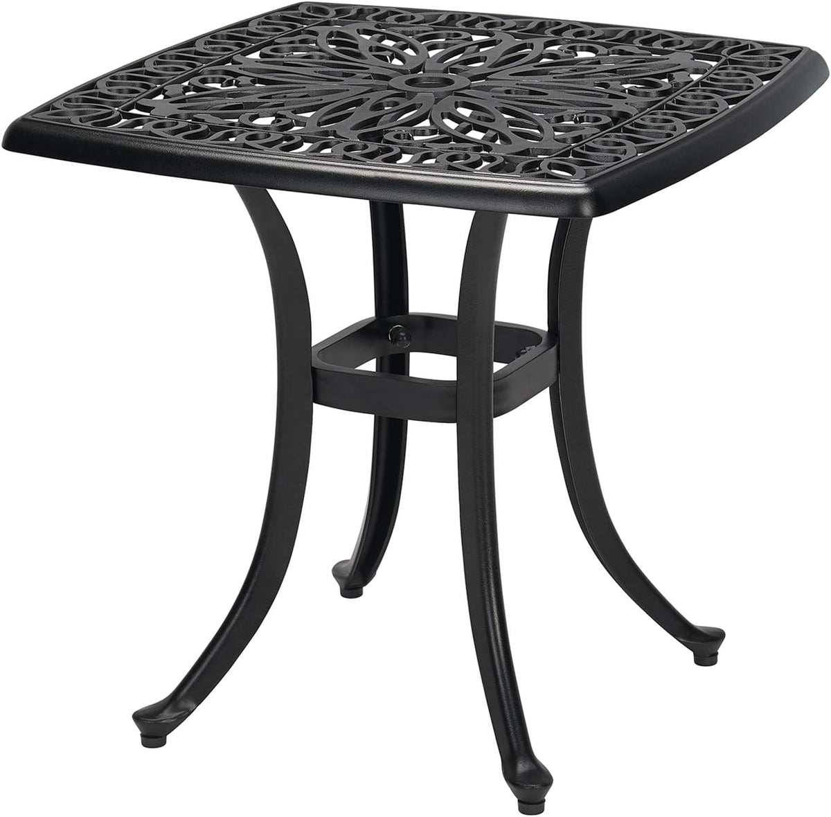 3-Piece Cast Aluminum Patio Bistro Set with Rust-Resistant Table and 2 Chairs K537045
