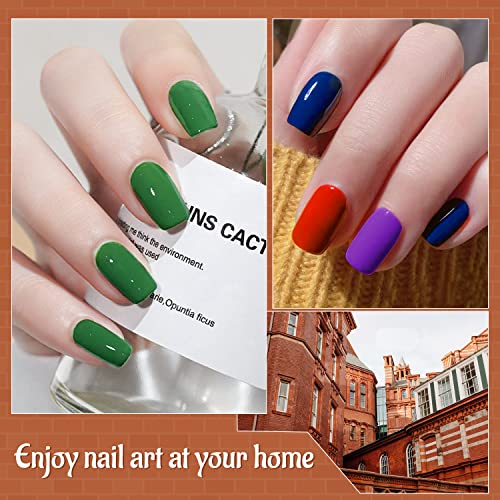 10 Colors Gel Nail Polish Kit with Mini UV LED Nail Lamp Base Coat Top Coat Set C243403