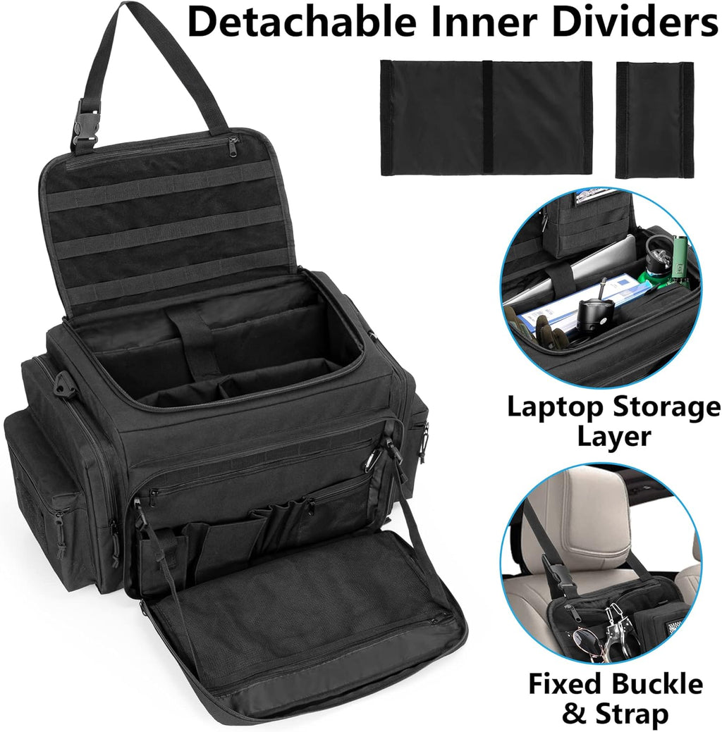 Black MOLLE Compatible Patrol Bag E129746