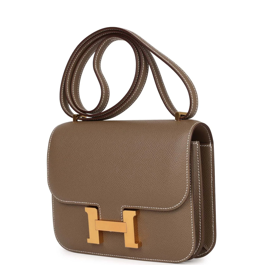 Etoupe Epsom Leather Shoulder Bag N637790