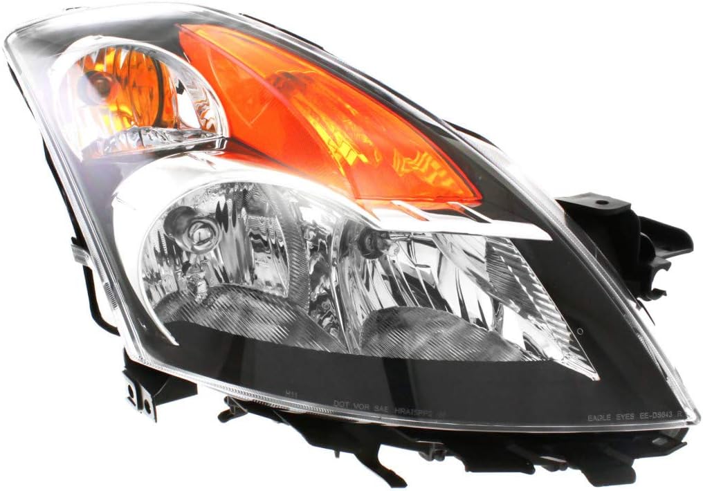 2008 2009 Nissan Altima Headlight Assembly Pair Black O235