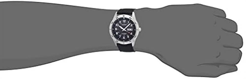 Black Solar Powered Analog Watch with Nylon Strap G13631