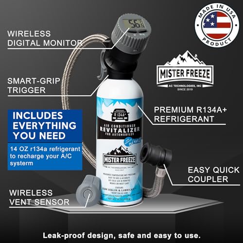 R134a Refrigerant Car AC Recharge Kit 14 Oz K480
