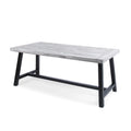 Light Grey Acacia Wood Rectangular Dining Table G786