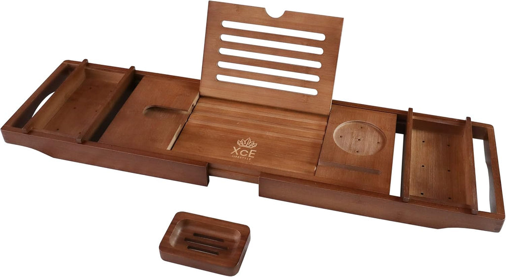 Bamboo Wood Bathtub Caddy Tray J984