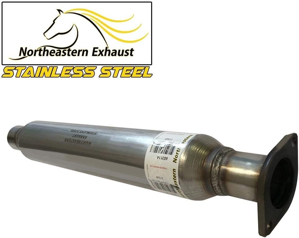 Stainless Steel Resonator Muffler Pipe Exhaust System Kit U34430
