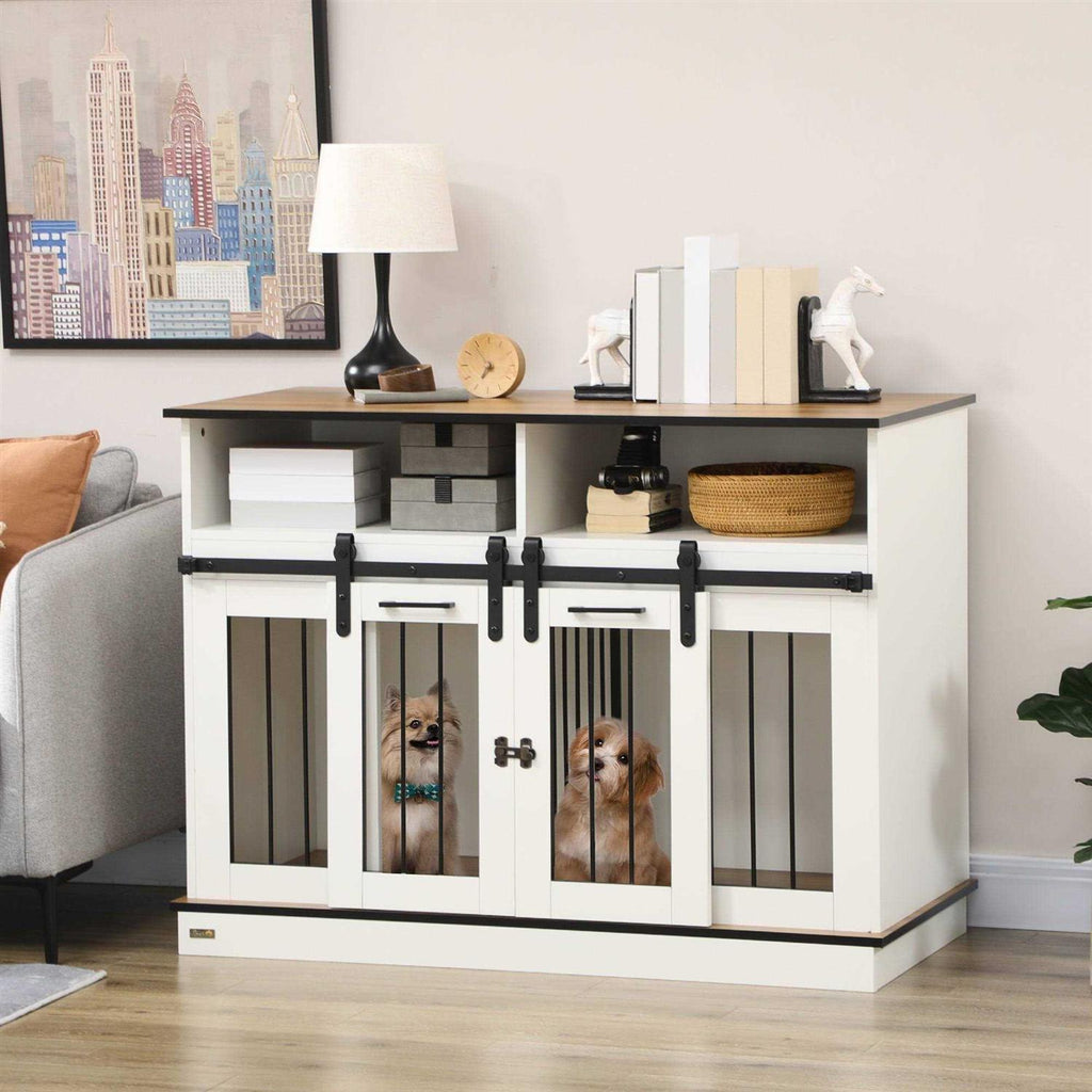 Dog Crate Furniture with Shelves H428