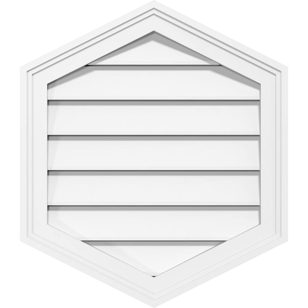 28x22W x 18x22H PVC Gable Vent Z852574
