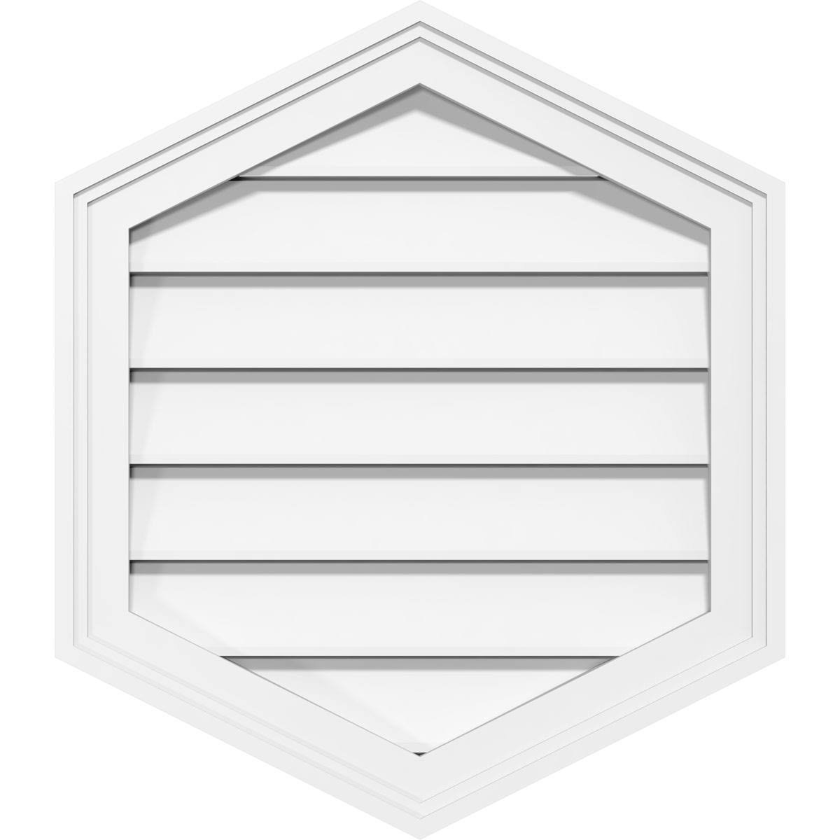 28x22W x 18x22H PVC Gable Vent Z852574