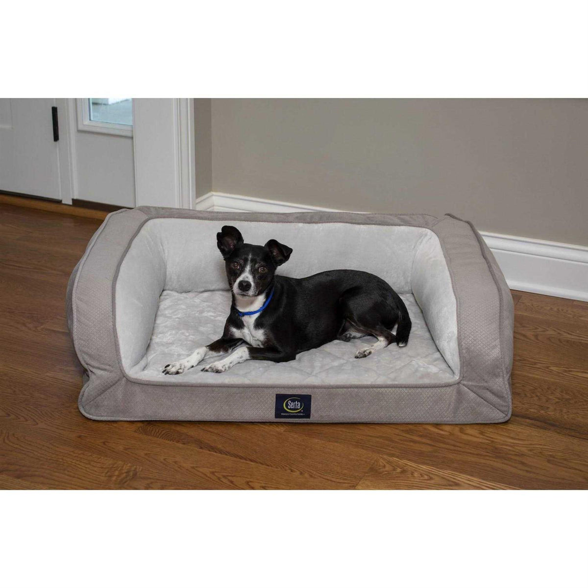 Quilted Orthopedic Bolster Dog Bed G4708