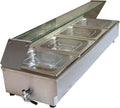 5-Pot Commercial Buffet Food Warmer with Glass Shield G408
