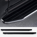 Black Aluminum Running Boards with Chrome Trim S83771